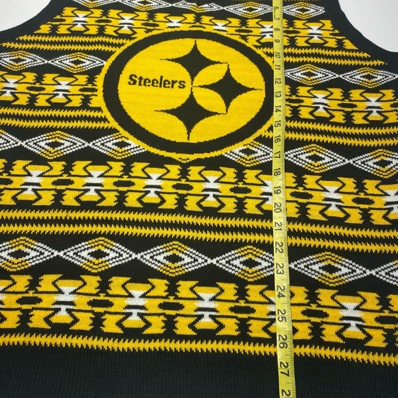 NFL Steelers Black and Yellow Vest Men’s XL FOOTBALL NFL PITTSBURGH - Picture 10 of 12